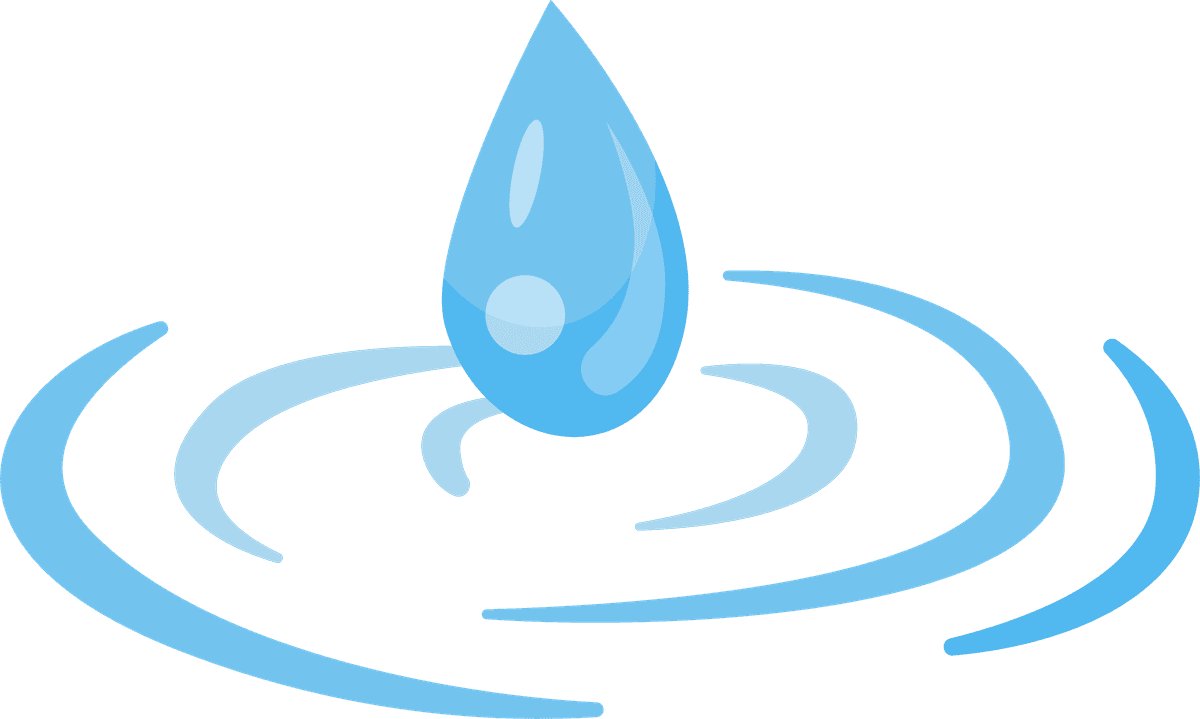 water splashes flat icon for clean water awareness and environmental projects