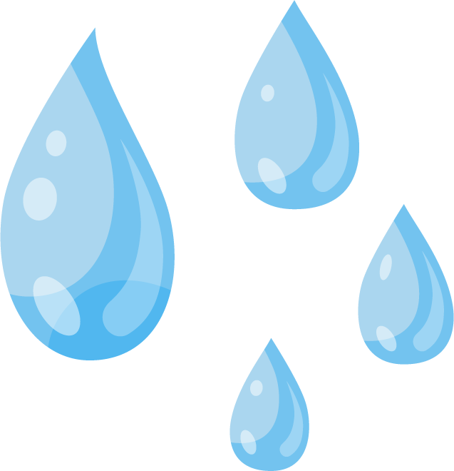 water splashes flat icon suitable for web and app interfaces with vibrant colors