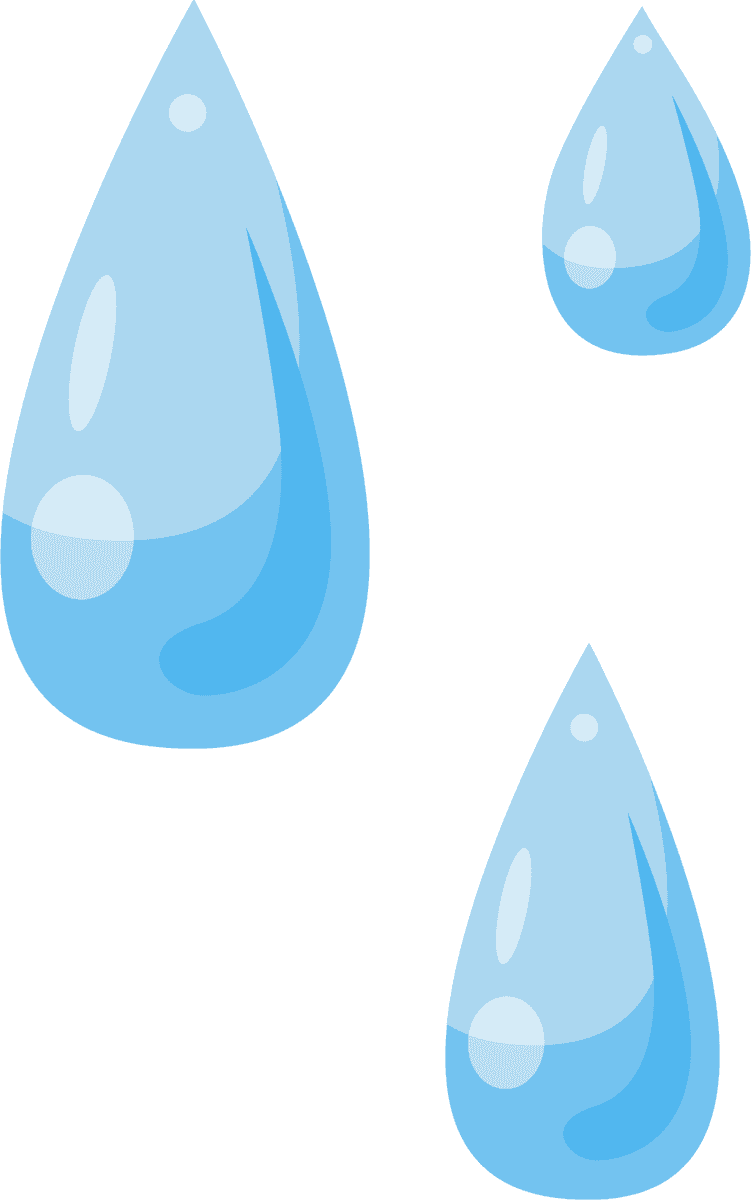 water splashes flat icon for bright and playful web or app interfaces