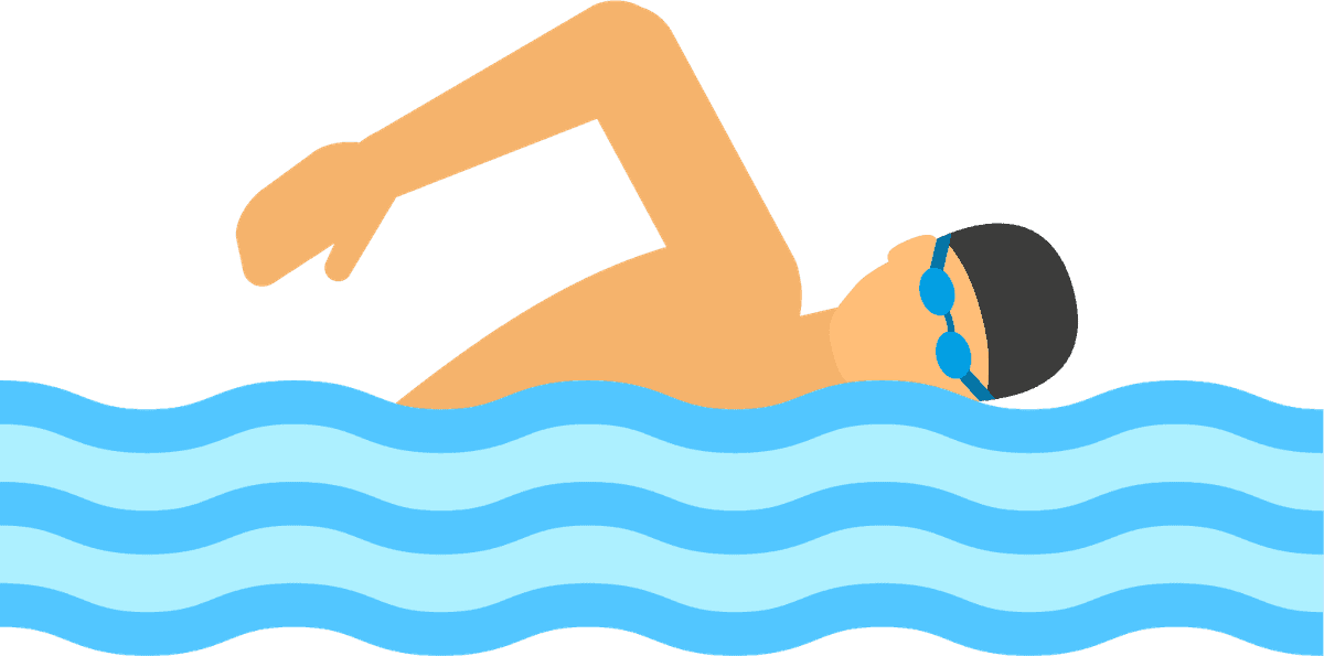 water sport decorative icons for swimming enthusiasts and aquatic activities promotion