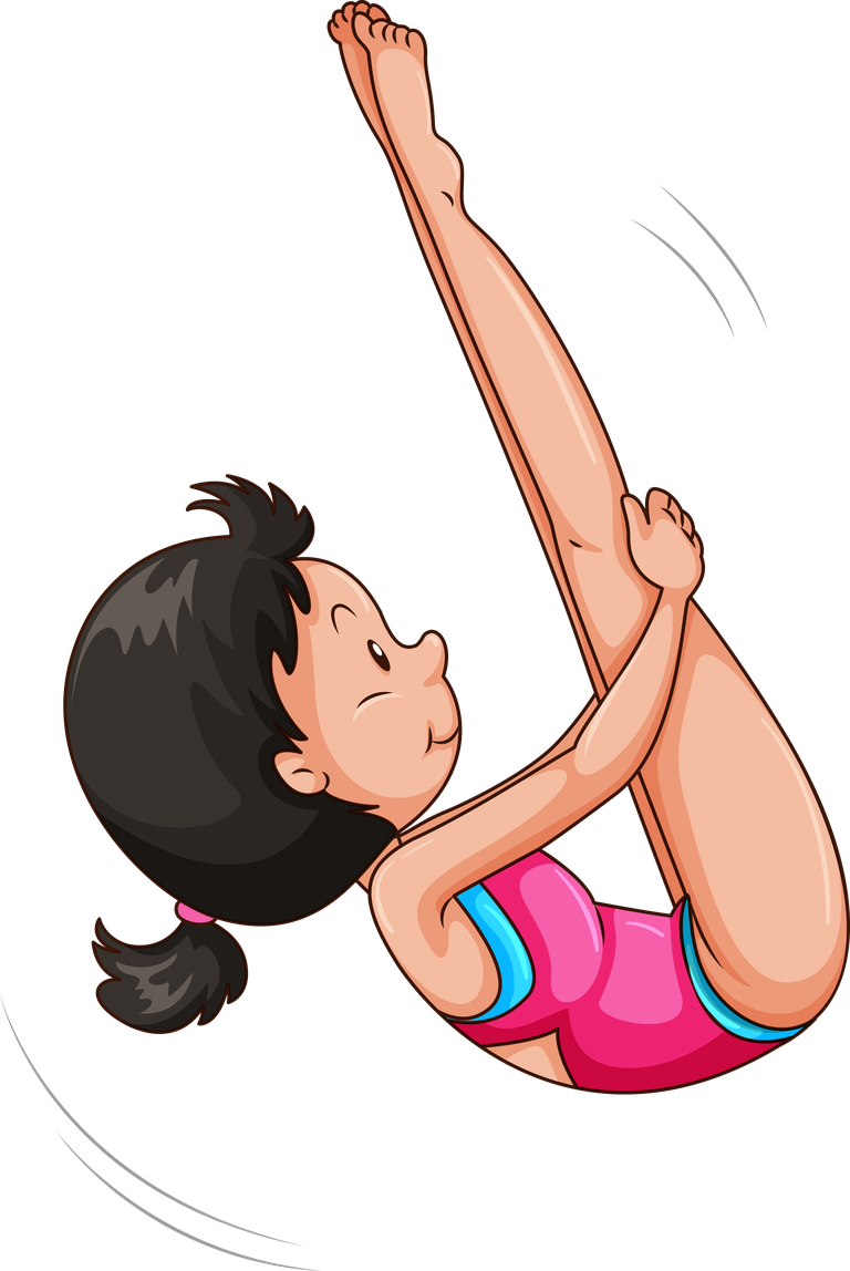 water kids sports clipart illustration of a girl diving gracefully into the pool