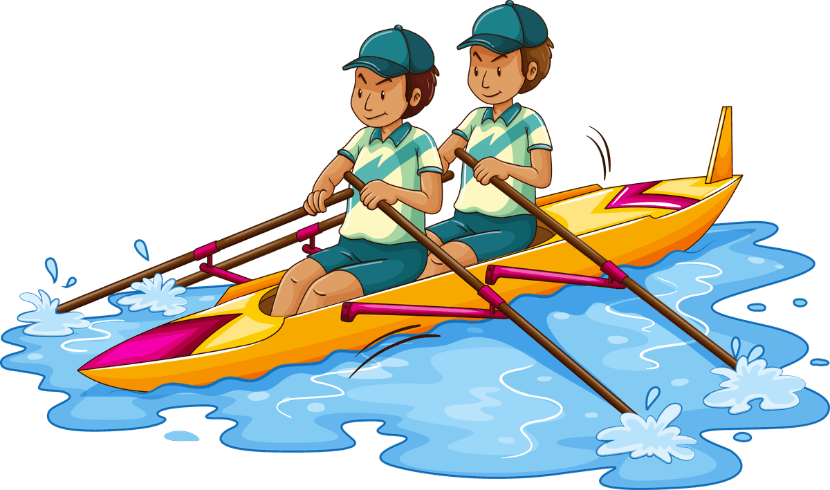 water kids sports clipart illustration