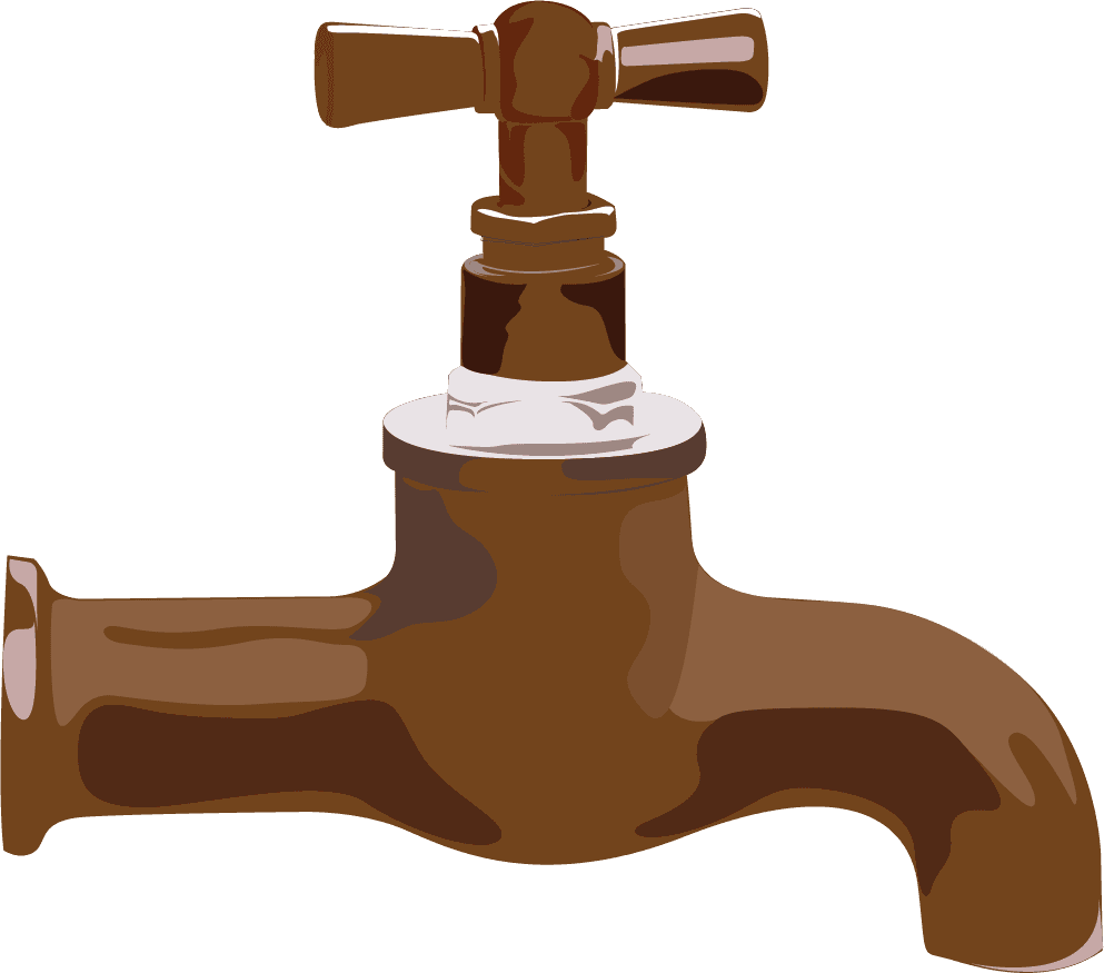 water tap household graphics for creating clean and efficient plumbing illustrations