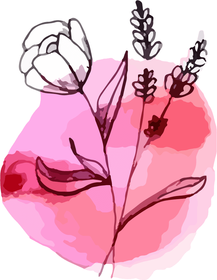 watercolor bontanical art flower illustration vector
