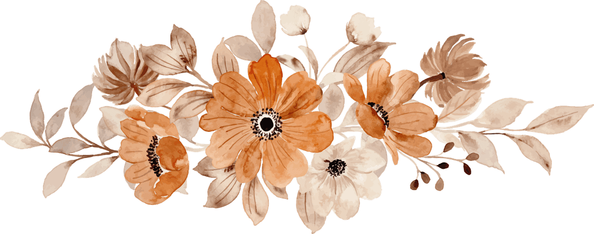 watercolor floral arrangement collection for elegant invitations and home decor projects