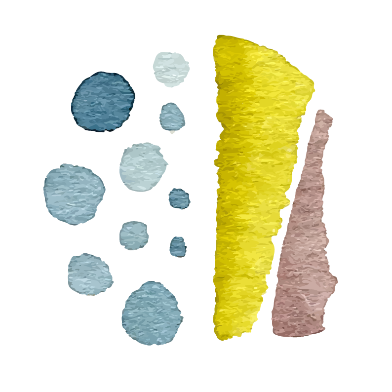 watercolor instagram highlights collection featuring unique pastel shapes and playful colors for your stories