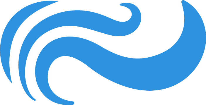 wave icons water sea element ocean liquid curve flowing swirl storm illustration