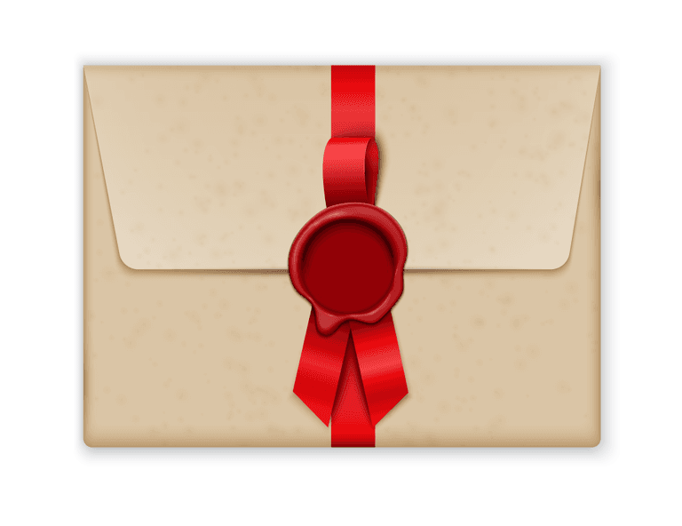 wax seals envelopes postcards with realistic isolated images greeting cards paper invitations