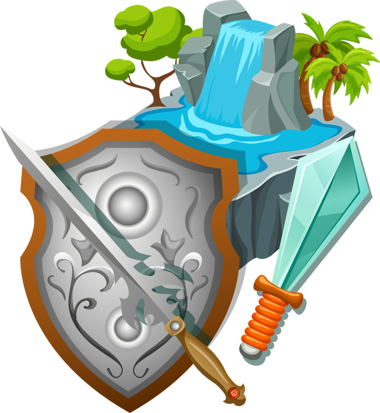 weapon game landscapes illustration featuring lush environments and detailed weaponry elements