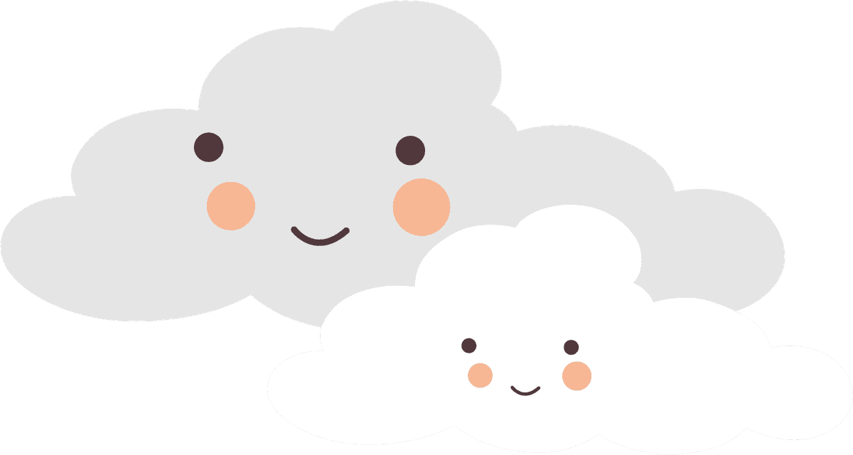 weather clouds weather icons cute stylized 
