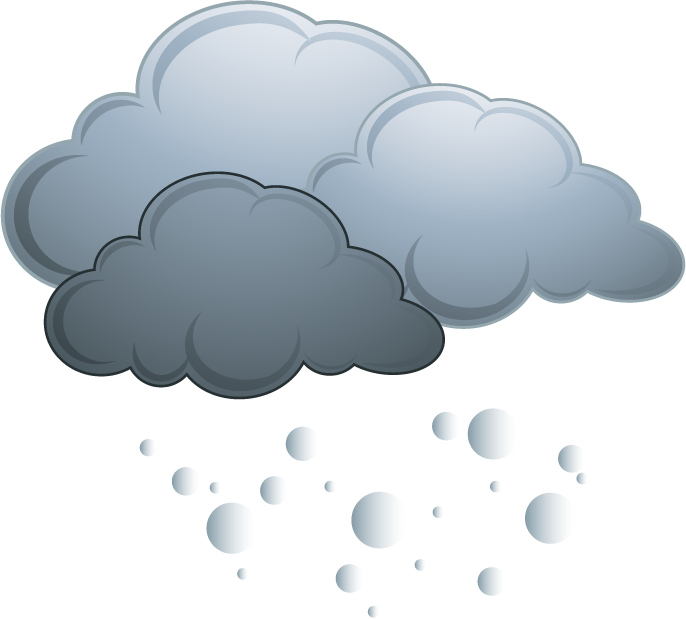 weather icons day forecast with playful clouds and rain droplets for easy understanding
