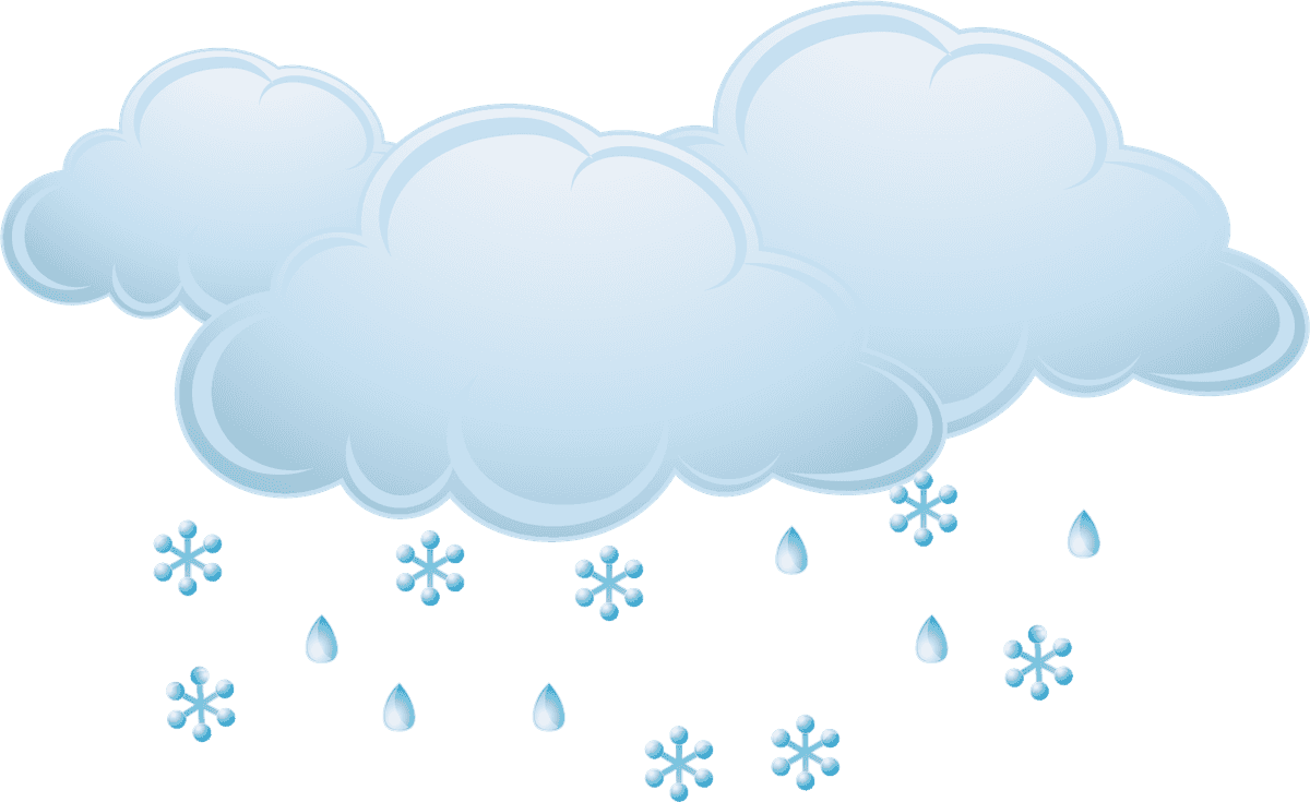 weather icons day forecast featuring clouds and precipitation for mobile applications
