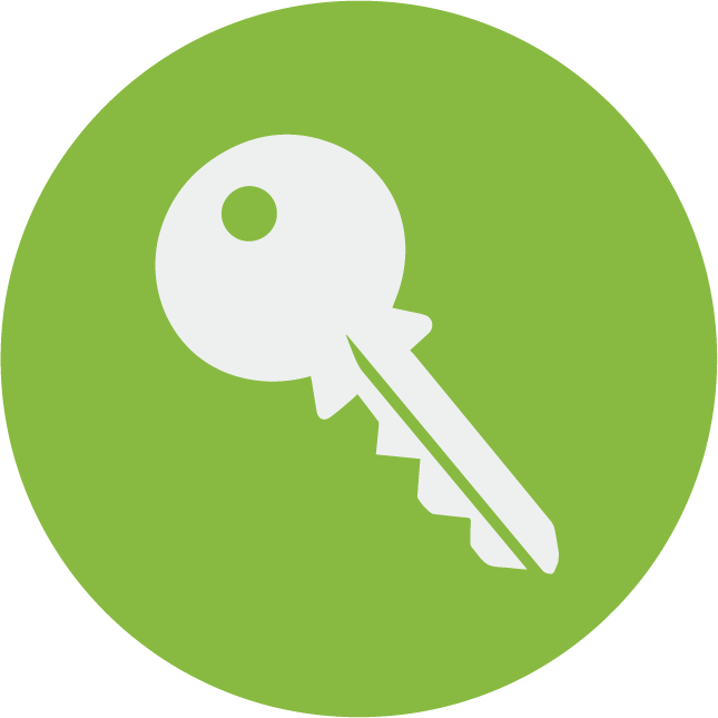 web technology development icons for secure access management in digital platforms