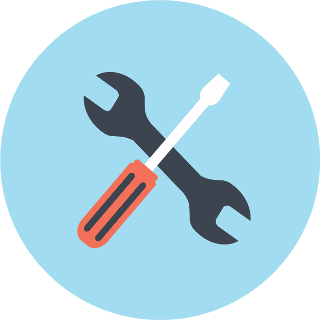 web technology development icons featuring tools for efficient project management and collaboration