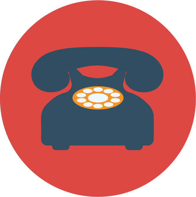 web technology development icons featuring retro telephone communication solutions for modern applications