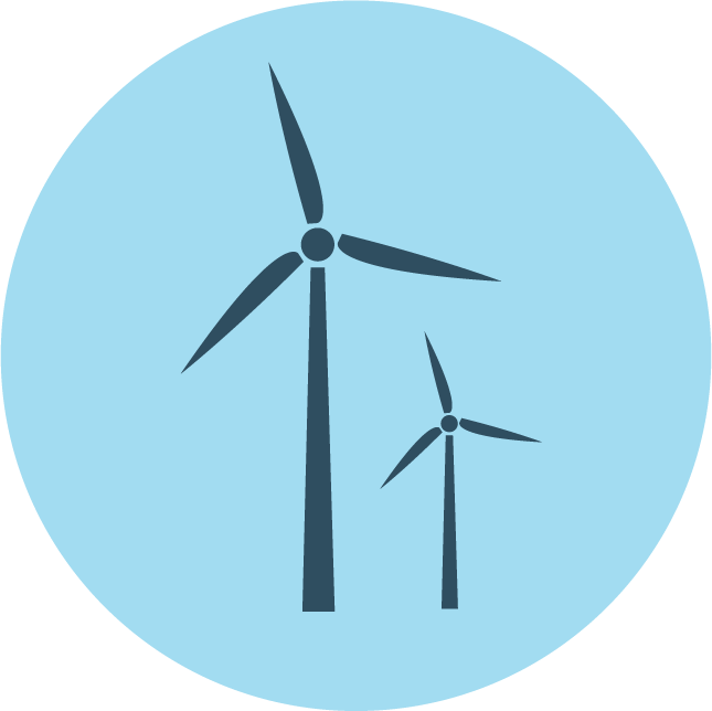 web technology development icons: wind energy solutions for sustainable projects and applications