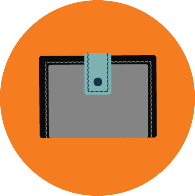 web technology development icons for financial transactions and digital wallet management