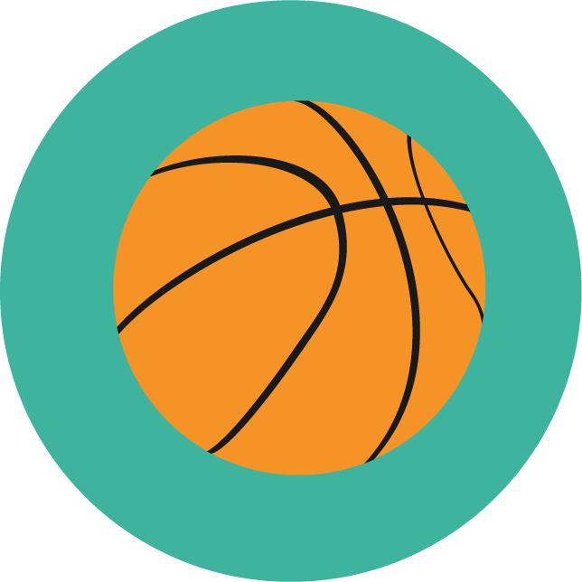 web technology development icons for basketball enthusiasts and sports applications