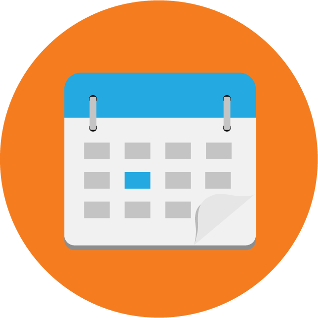 web technology development icons for enhancing scheduling and project management efficiency