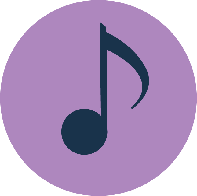 web technology development icons vector for music applications with playful elements