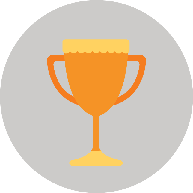 web technology development icons vector for user achievements and rewards applications