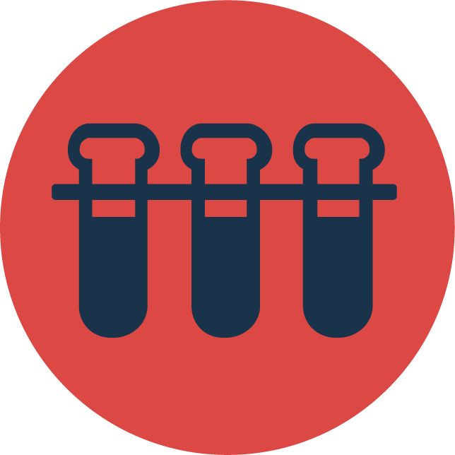 web technology development icons vector for lab analysis and data management solutions
