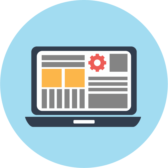 web technology development icons vector for modern applications and user experiences