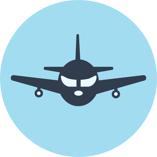 web technology development icons vector for aviation and travel related applications and services