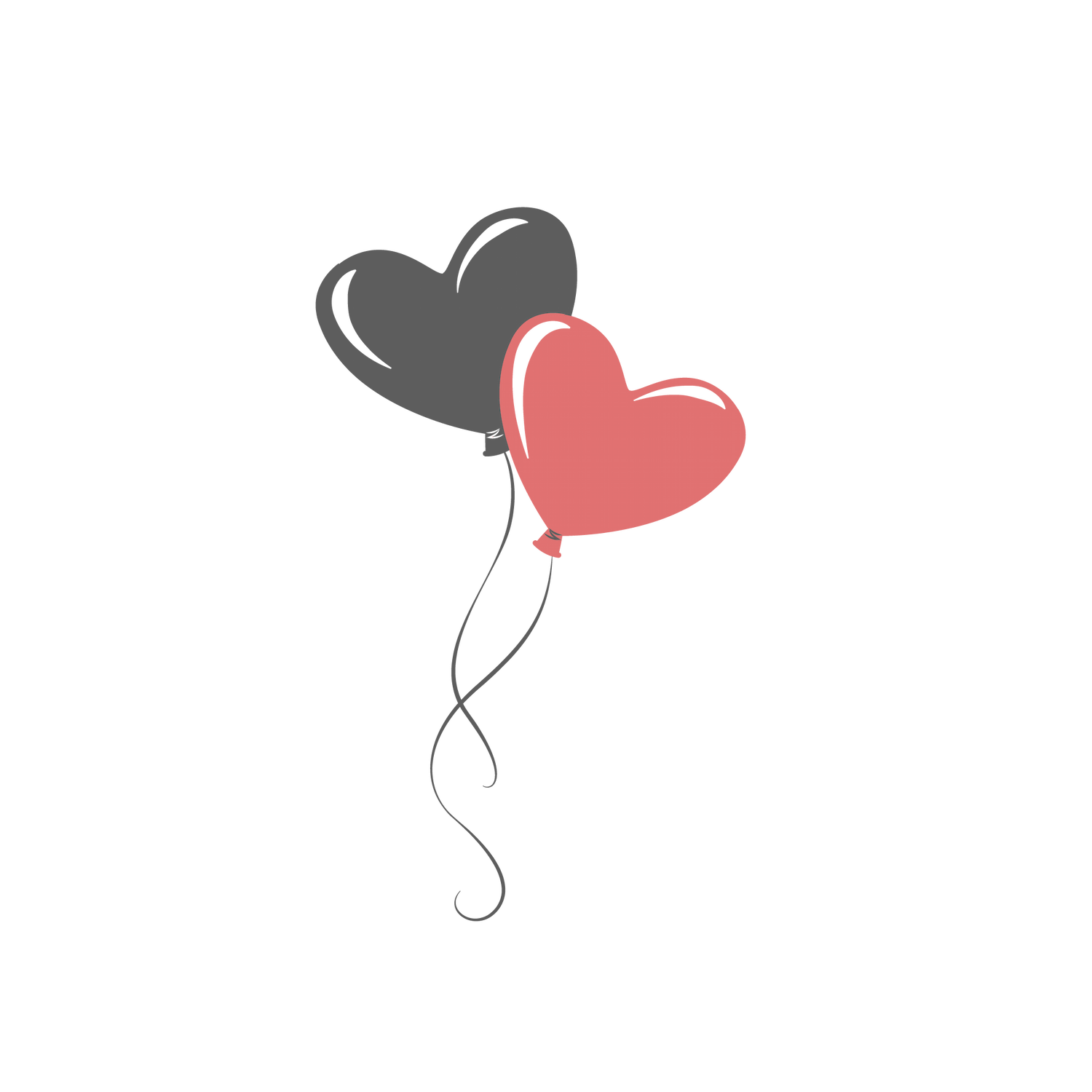 wedding element in gray and rose colors