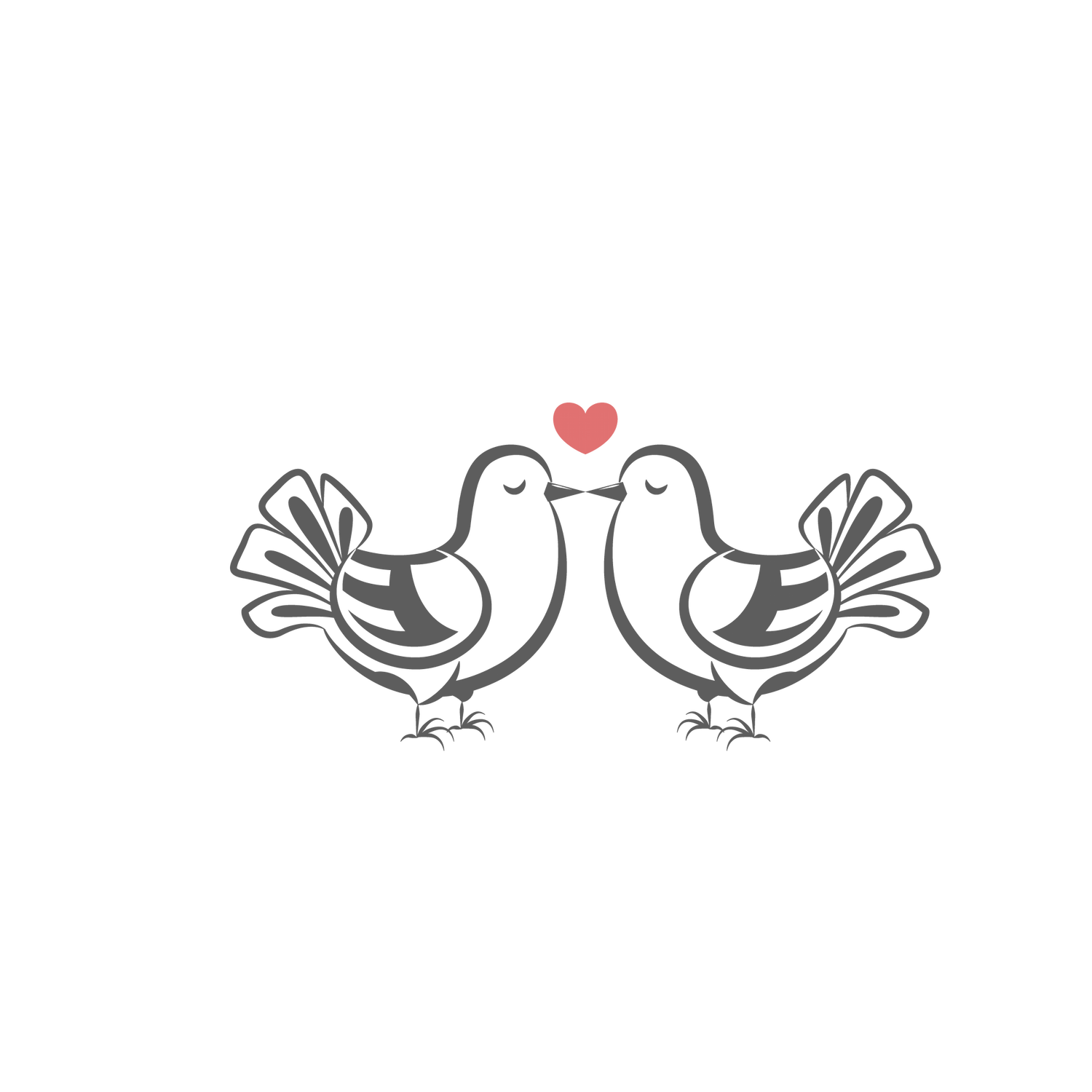 wedding element in gray and rose colors