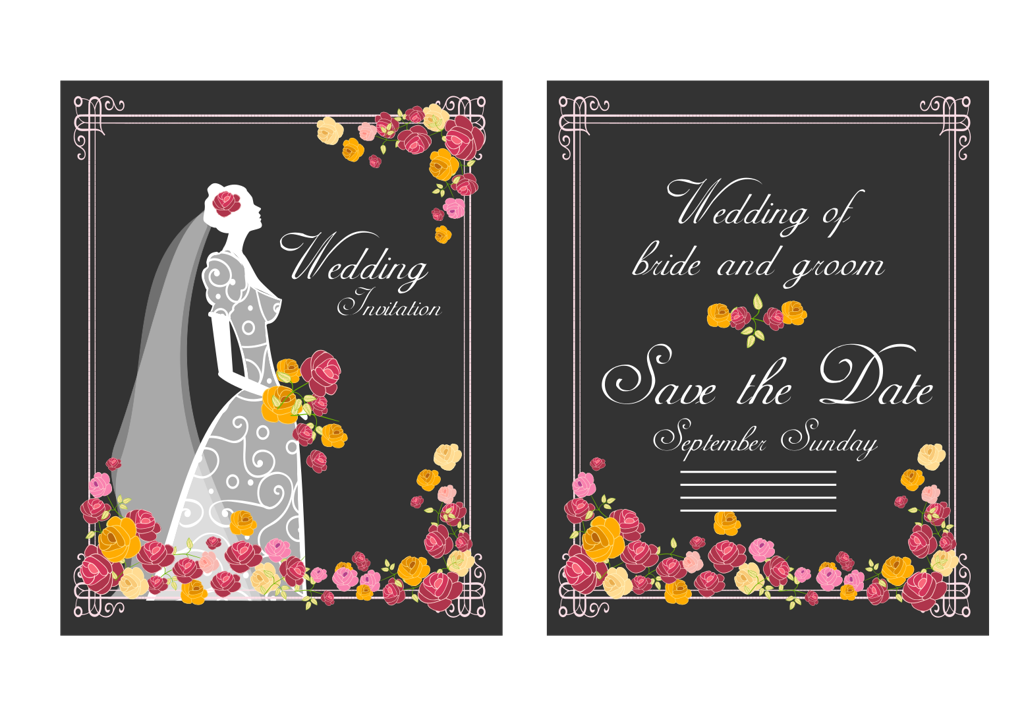 wedding invitation pattern and textures with floral accents and elegant style for special occasions