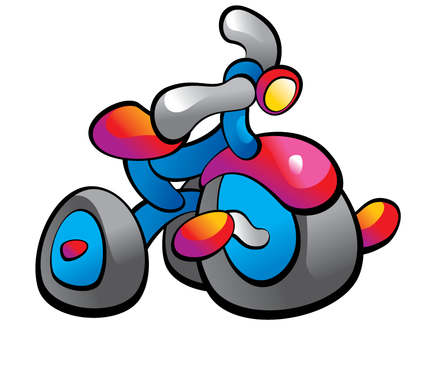 colorful cartoon baby toys for fun and learning with wheel bike design