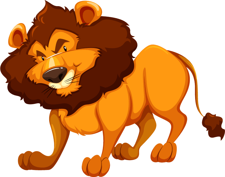 cartoon style wild animals snake,kangaroo,lion,owl...