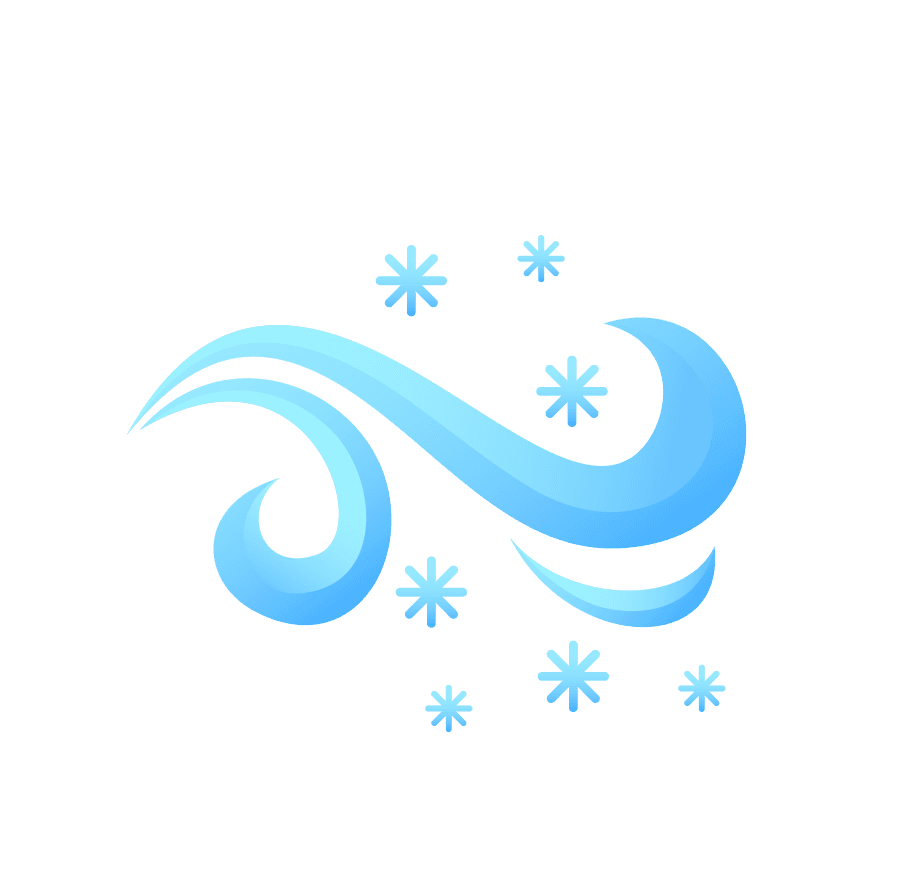 wind snow weather icon set for enhanced climate visualization and forecasting tools
