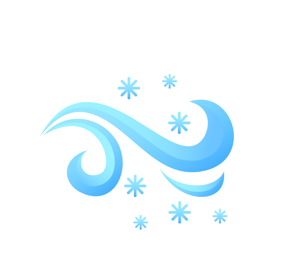 wind snow weather icon set for enhanced climate visualization and forecasting tools