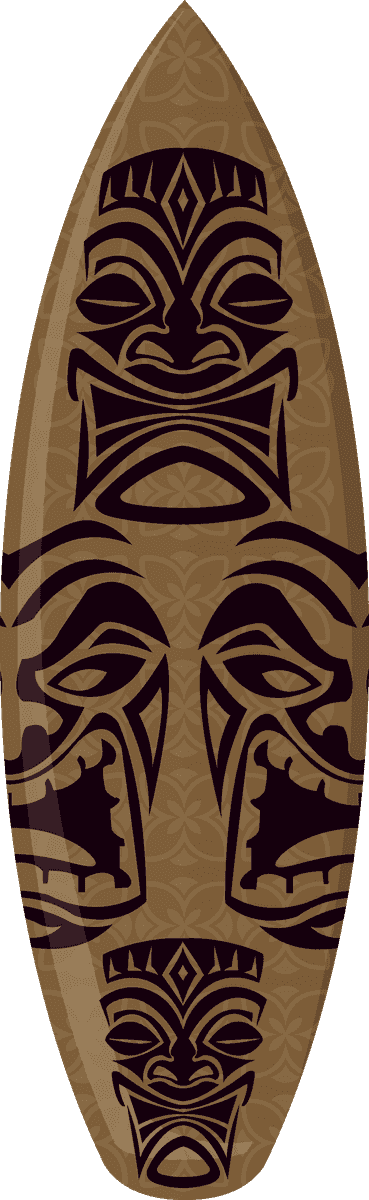 windsurfing board pattern vector with tribal motifs for beach or surfing enthusiasts