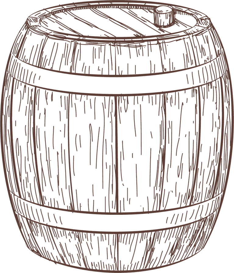 wine barrel hand drawn vineyard sketch doodle wine elements vineyard