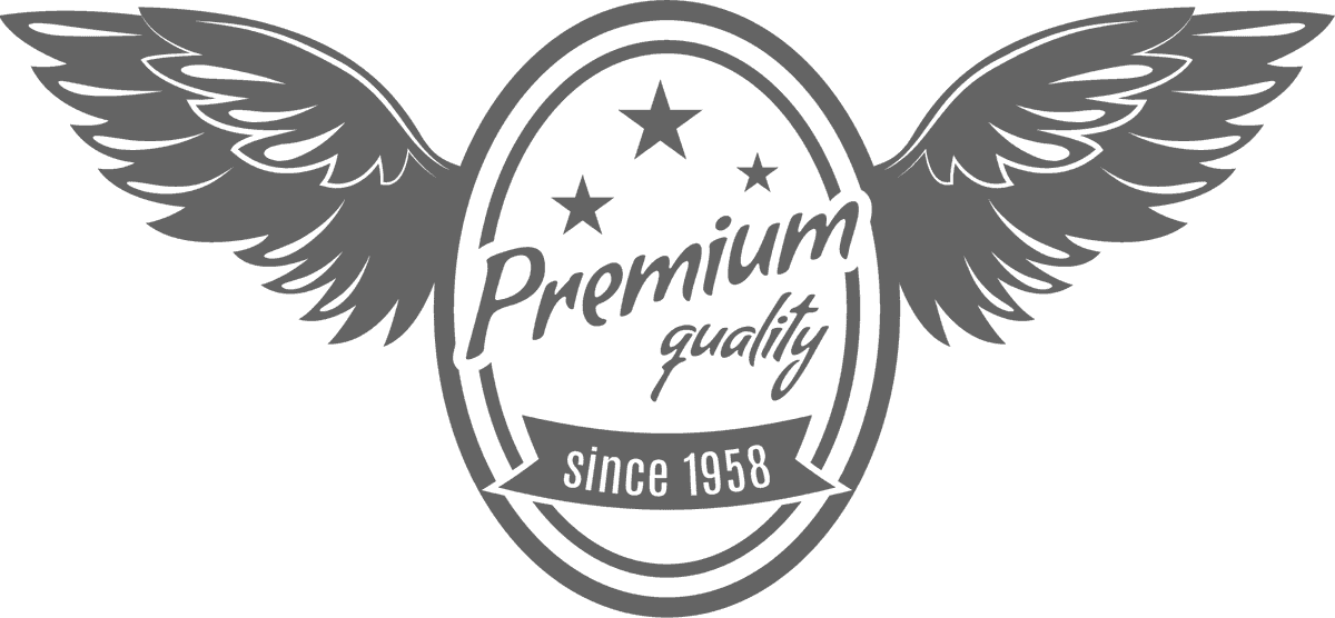 vintage decorative wing emblems label for premium quality products and branding