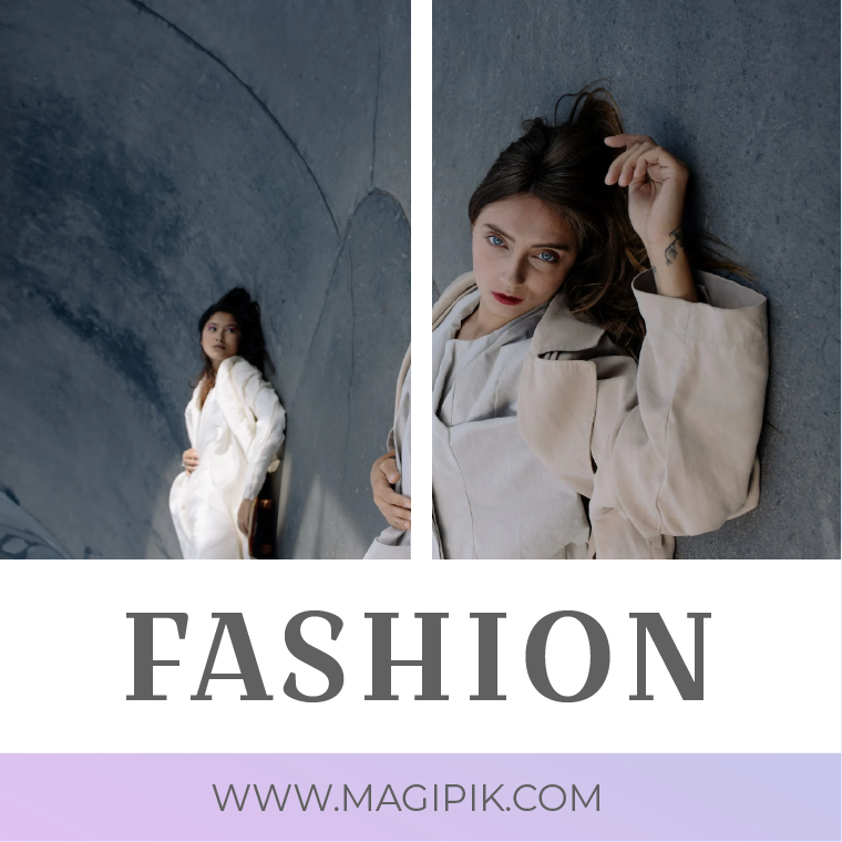 apparels winter sale instagram post template gradient background 