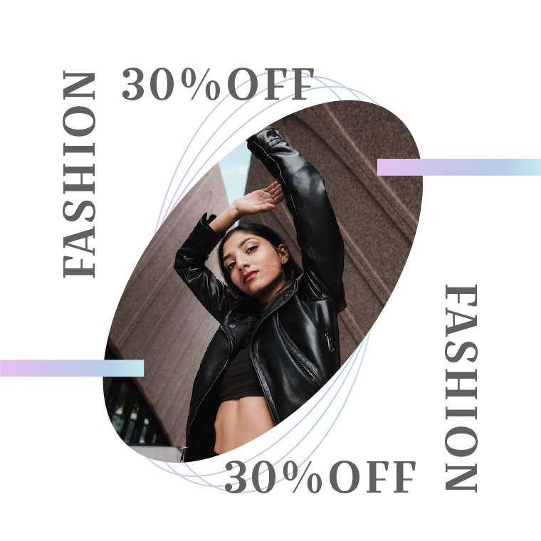 apparels winter sale instagram post template gradient background 