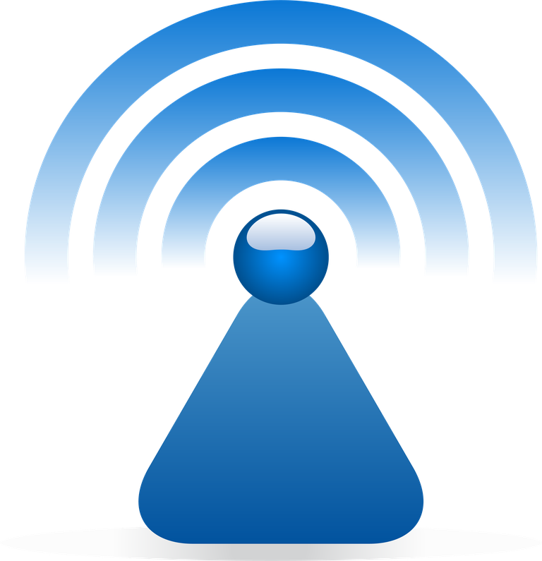 wireless and communication icon featuring signal waves for modern connectivity needs