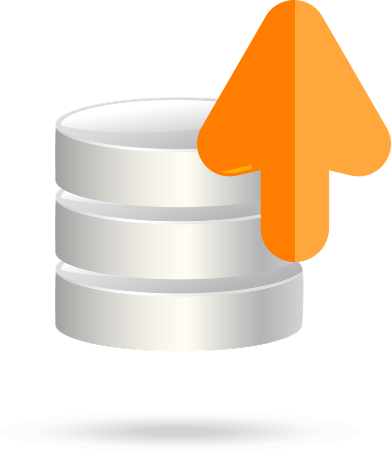 wireless and communication icon for efficient data transfer with innovative upward arrow