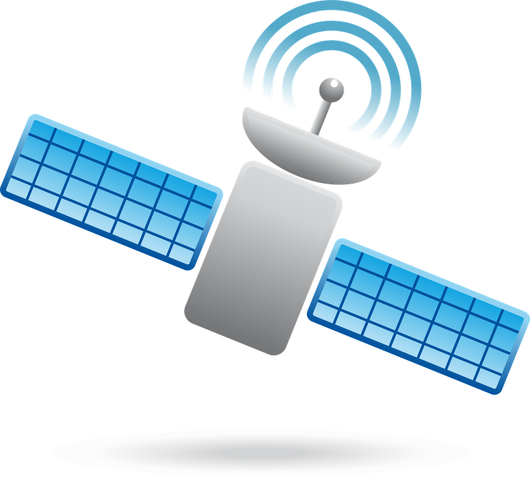 stylish wireless and communication icon for advanced satellite technologies in modern networks