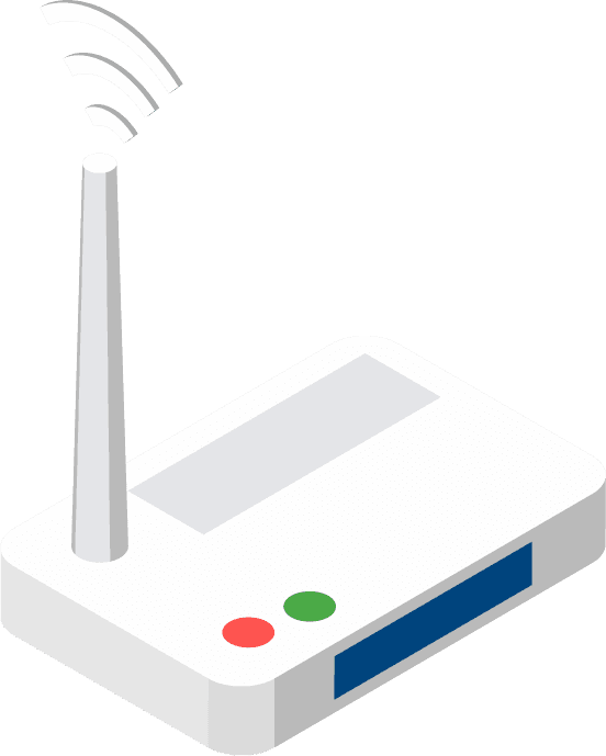 wireless technologies isometric icons