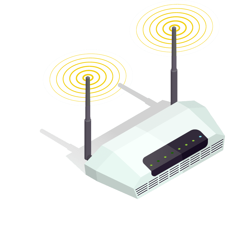 wireless technology devices isometric icons for seamless internet connectivity and networking solutions