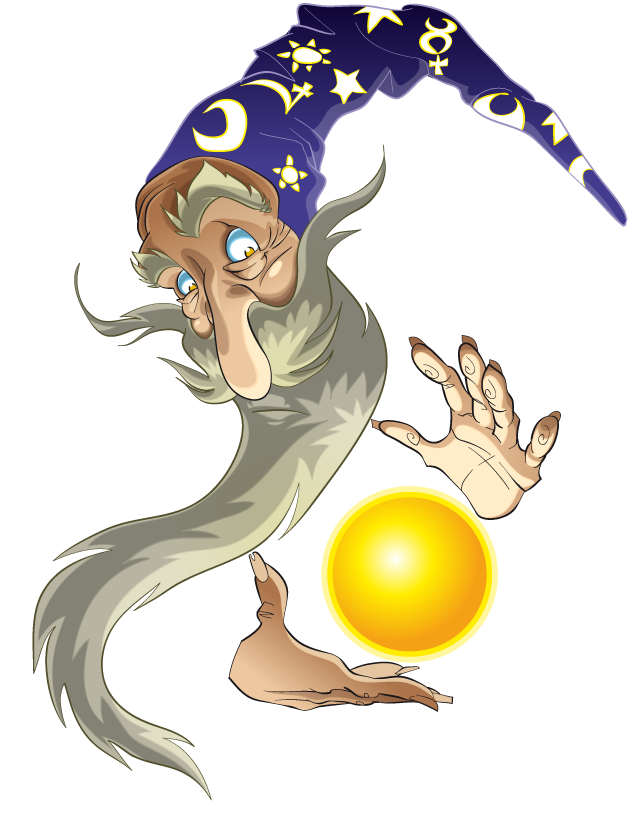 whimsical witch fairy tale character casting spells with magical orb in vibrant colors