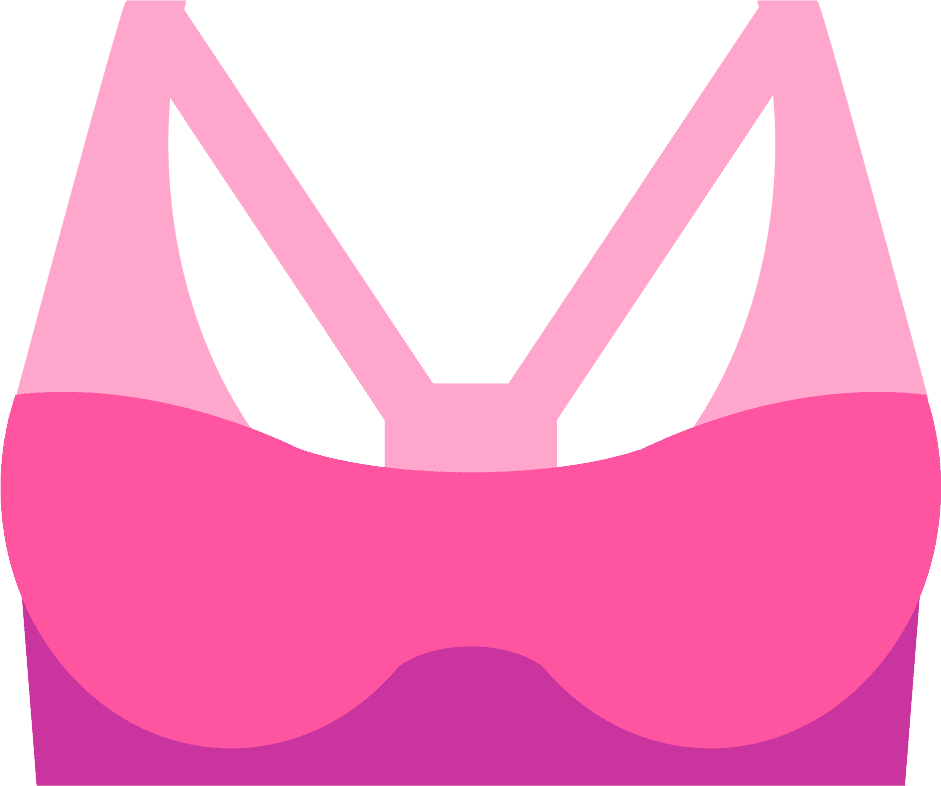 woman lingerie, bra and undies underwear with pink and purple color illustration