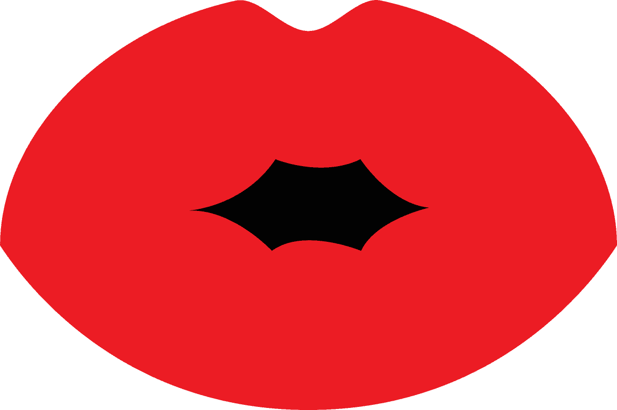 woman lips isolated on white background