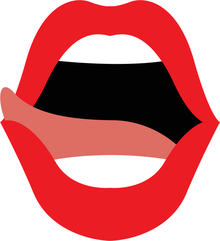 woman lips isolated on white background