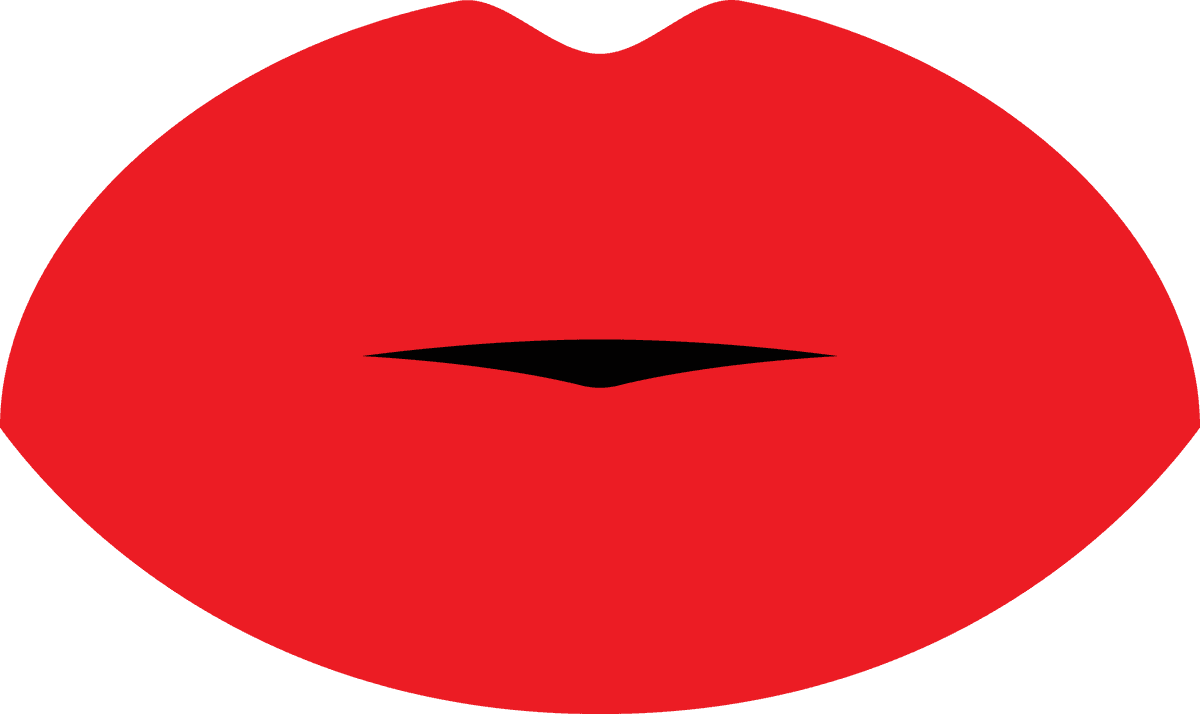 woman lips isolated on white background